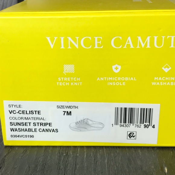 Vince Camuto Celiste Canvas Slip On Mules EUC - Picture 8 of 10